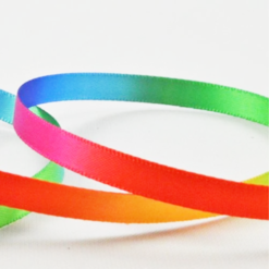 Alternative view of 6mm Rainbow Satin Ribbon – 10m Roll