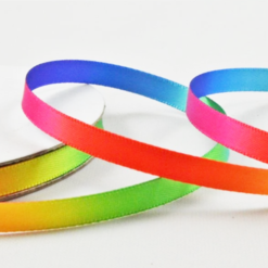 6mm Rainbow Satin Ribbon – 10m Roll - Image 3