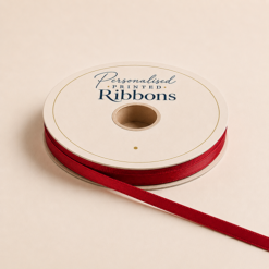 Narrow Satin Plain Ribbon –  7mm wide