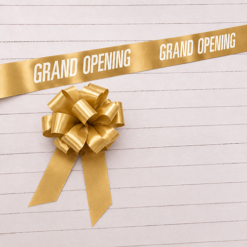 Alternative view of Personalised Ribbon Cutting Ceremony Kit – 10m Ribbon & 1–5 Bows