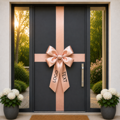 Branded Door Bow & Ribbon Kit – Custom Logo Print - Image 12