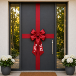 Branded Door Bow & Ribbon Kit – Custom Logo Print - Image 4