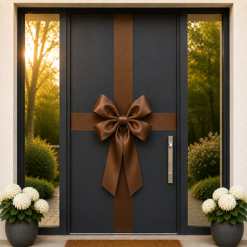 Brown Door Bow Decorating Kit