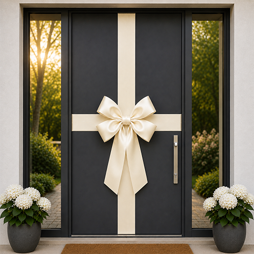 Cream Door Bow Decorating Kit
