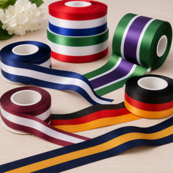 Custom Printed Stripe Ribbon