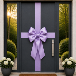 Lilac Door Bow Decorating Kit