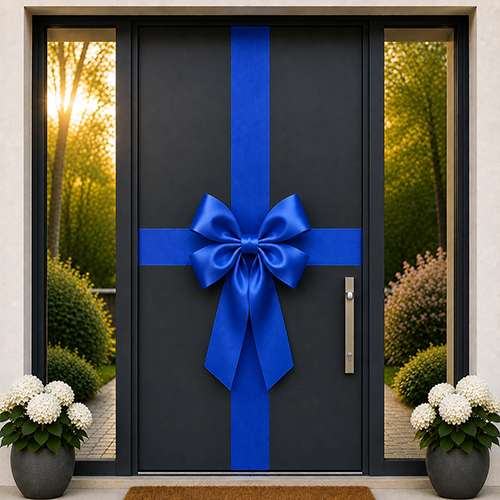 Royal Blue Blue Door Bow Decorating Kit
