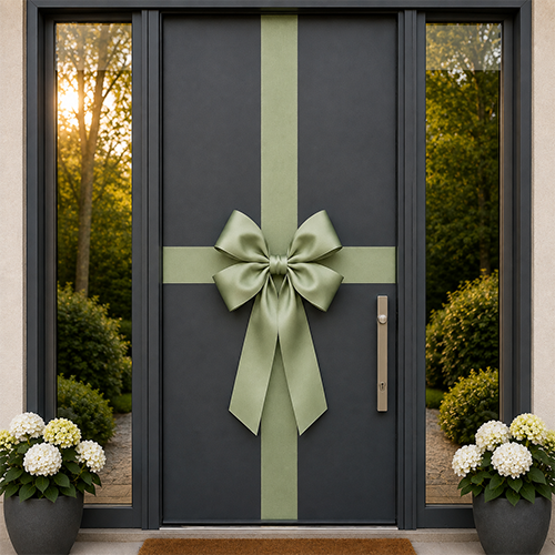 Sage Door Bow Decorating Kit