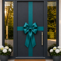 Teal Door Bow Decorating Kit
