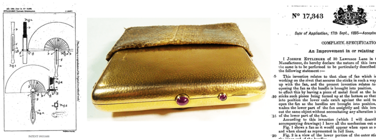 fully hallmarked gold Edwardian minaudière crafted by Paul Ettlinger and imported into London in 1904.